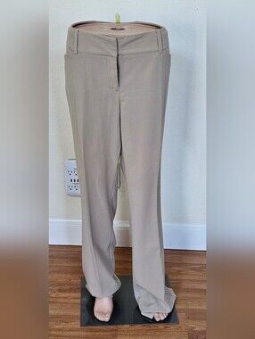Women's Tailored Tan Suit Pants — Classic Straight Fit